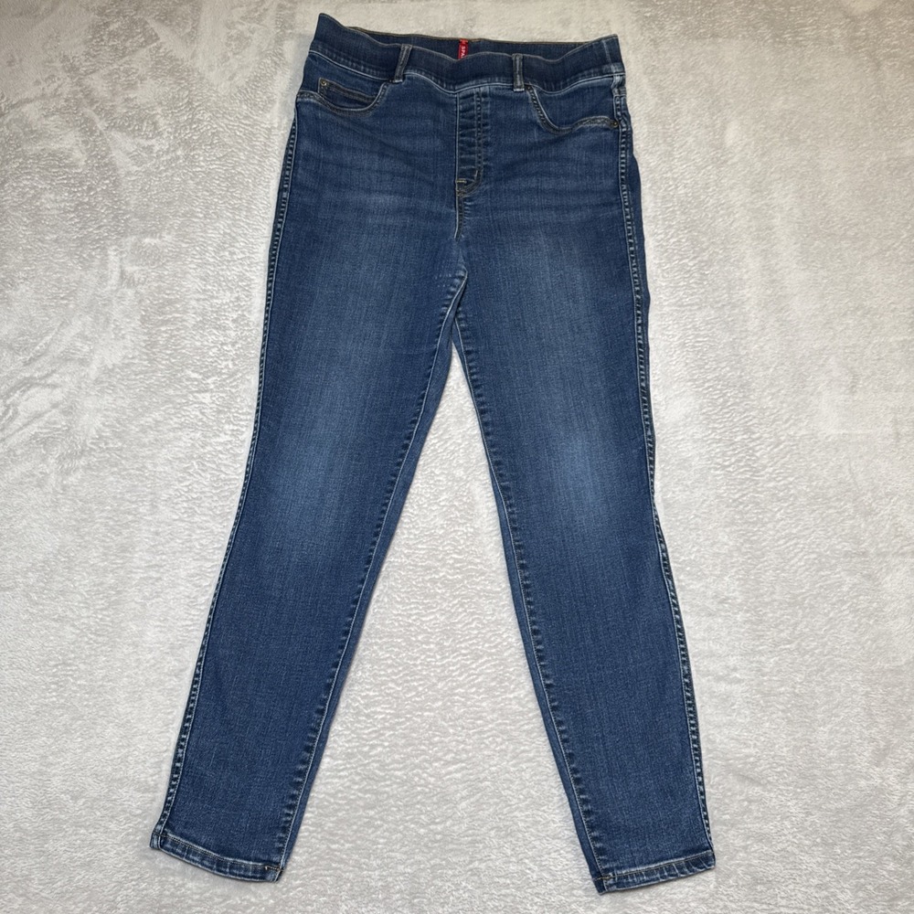 Spanx Pull-On Jean Legging Dark Wash High Rise Women Size Large 30Wx27" Inseam
